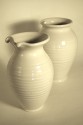White vases - approx 20cms tall (click to enlarge)