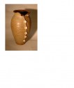 Button Vase - pumkin glaze, approx. 16cms tall (click to enlarge)
